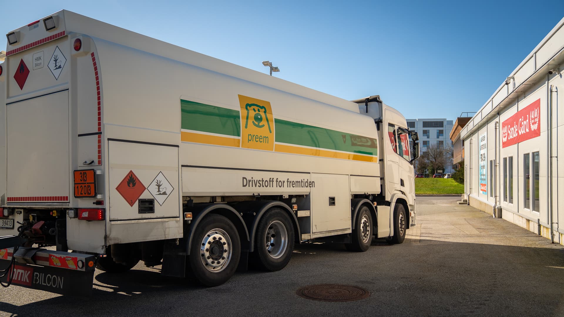 Tankbil levering